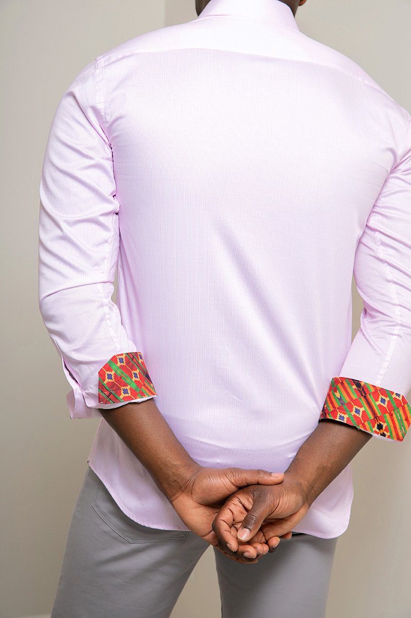 "PINK PINSTRIPE" - SHRIT