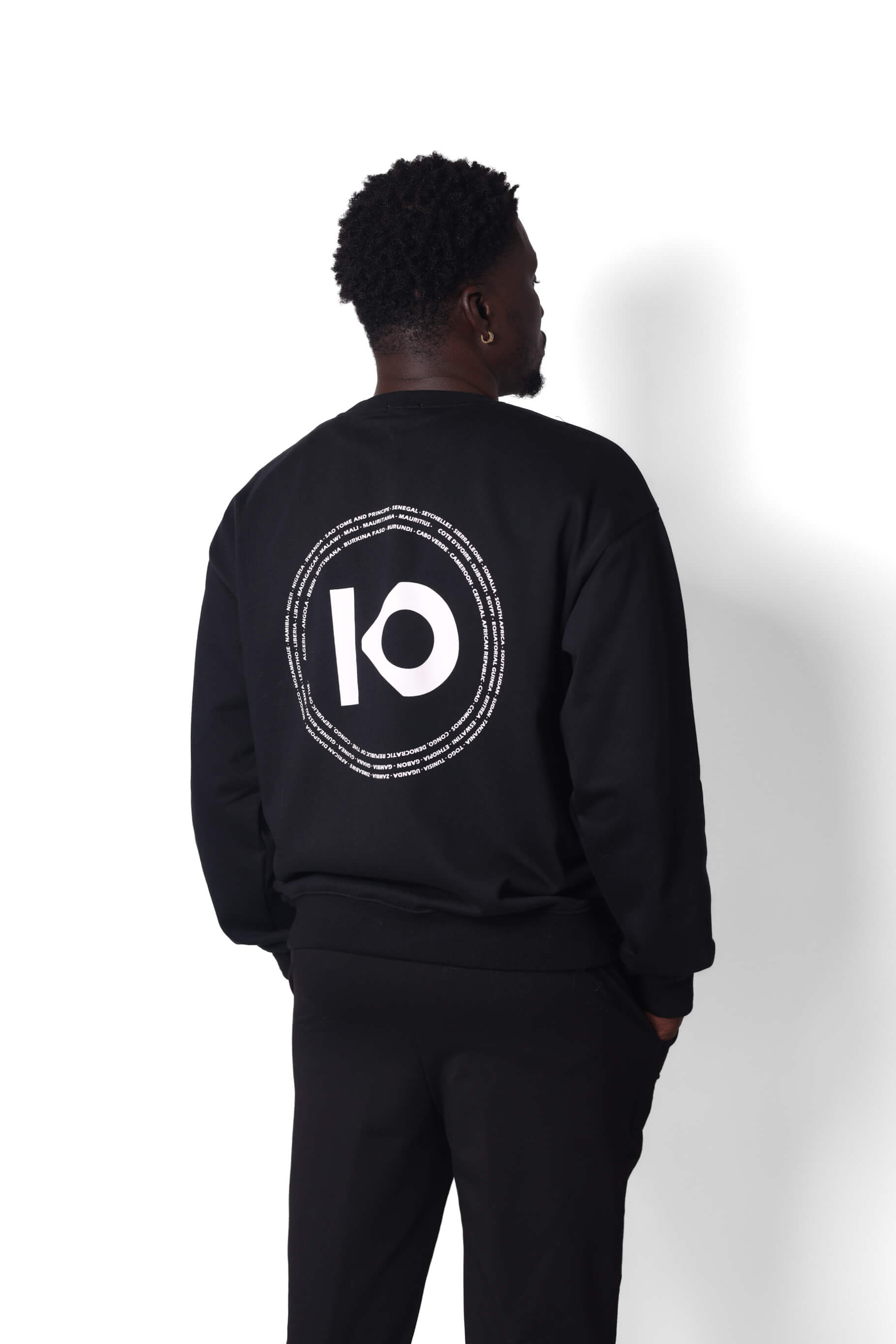 AFRICA UNITE CREW NECK BLACK