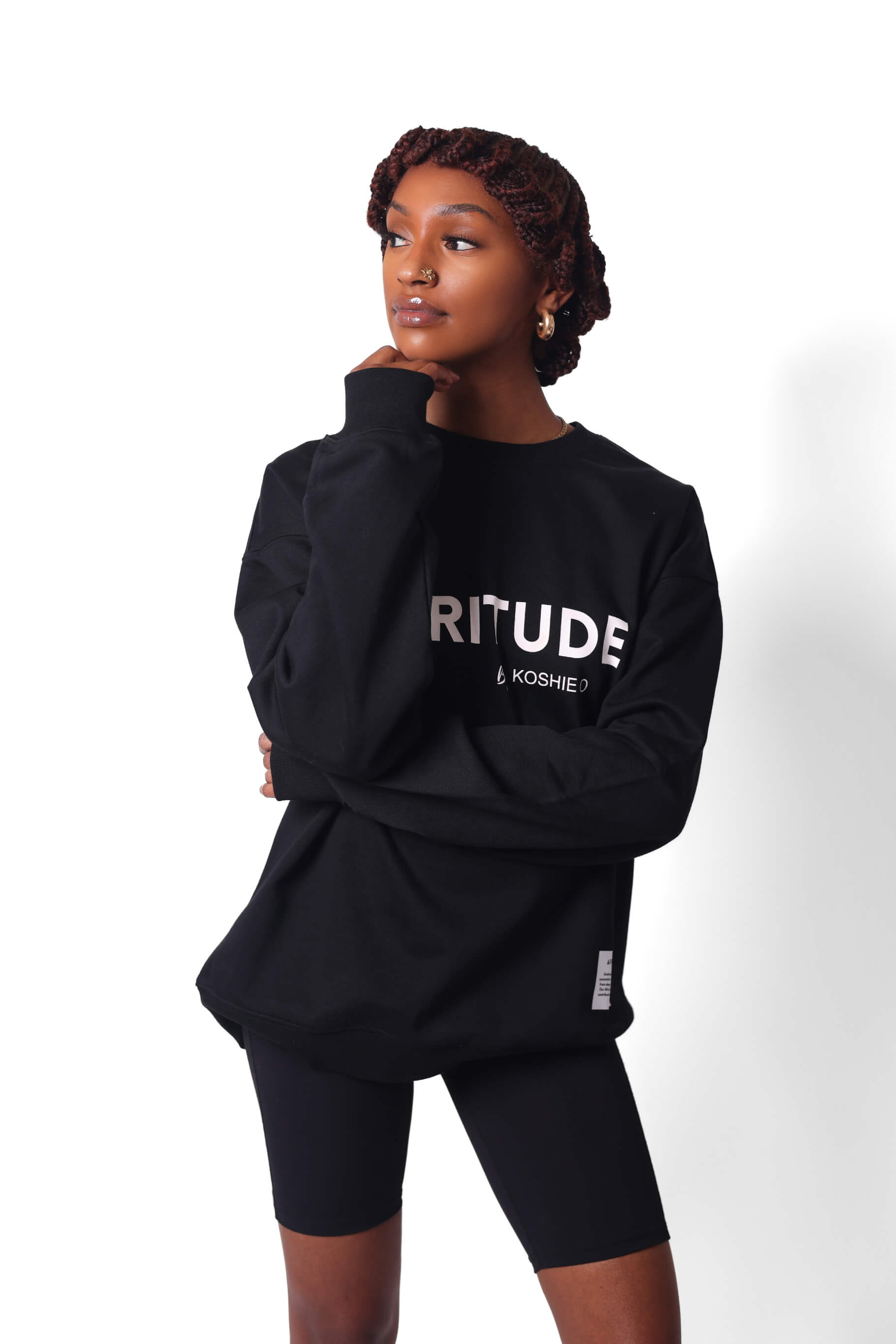 AFRICA UNITE CREW NECK BLACK