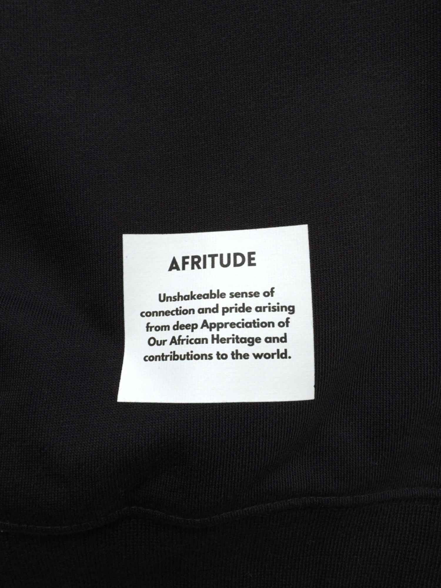 AFRICA UNITE CREW NECK BLACK