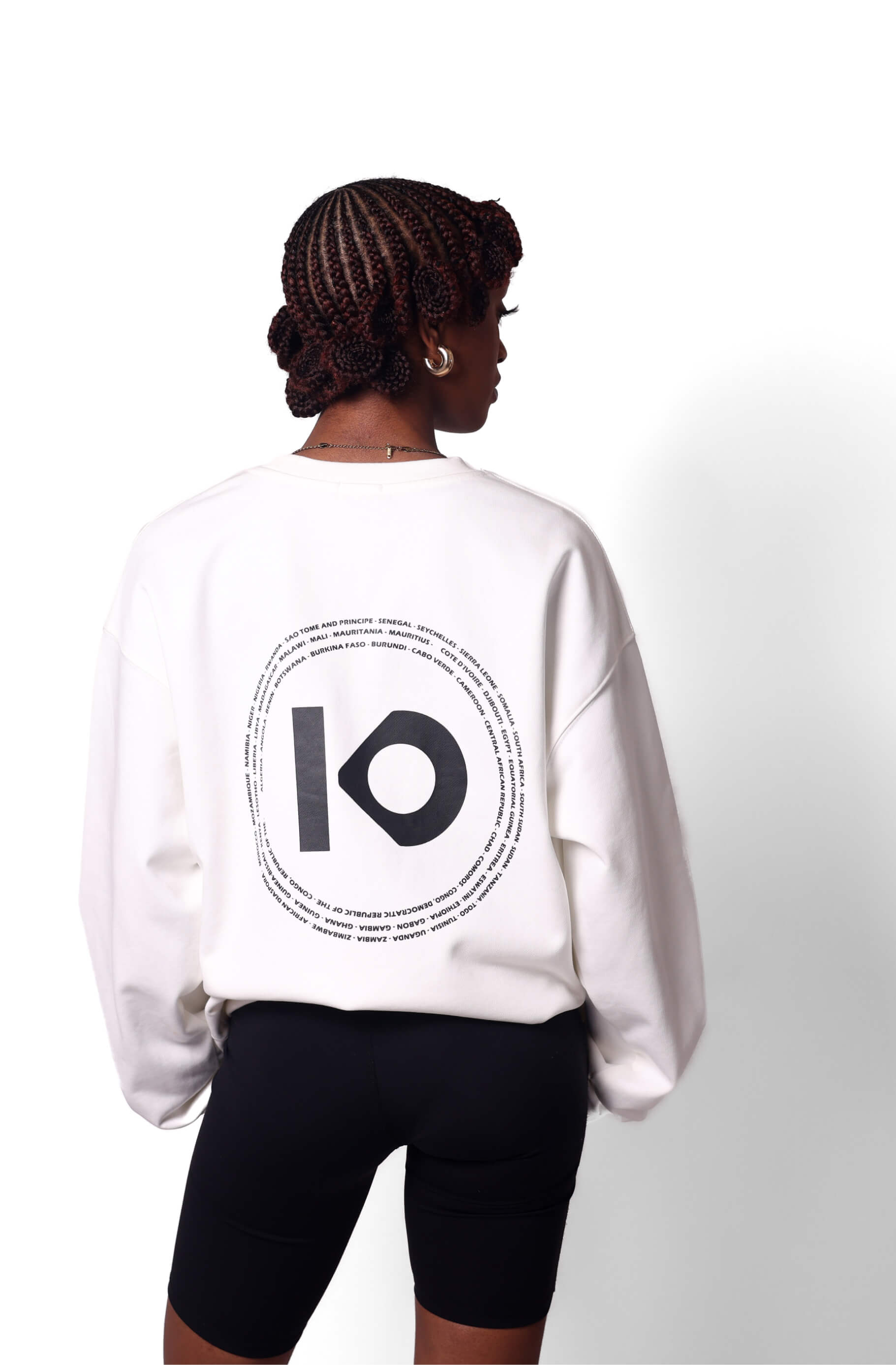 AFRICA UNITE CREW NECK WHITE