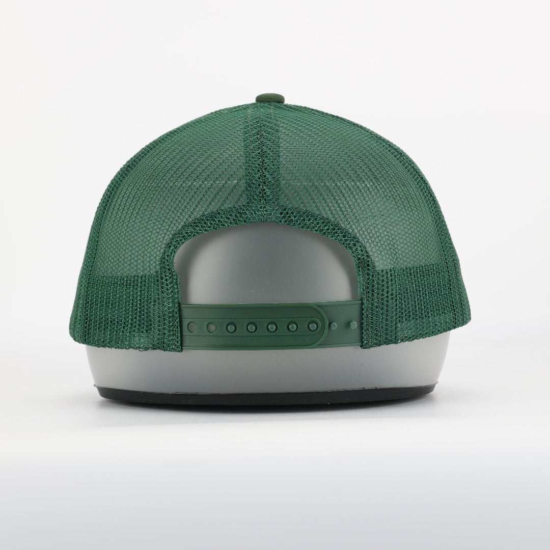 Afritude Monogram Trucker Hat Green