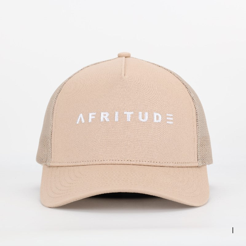 Afritude Monogram Trucker Hat Sand