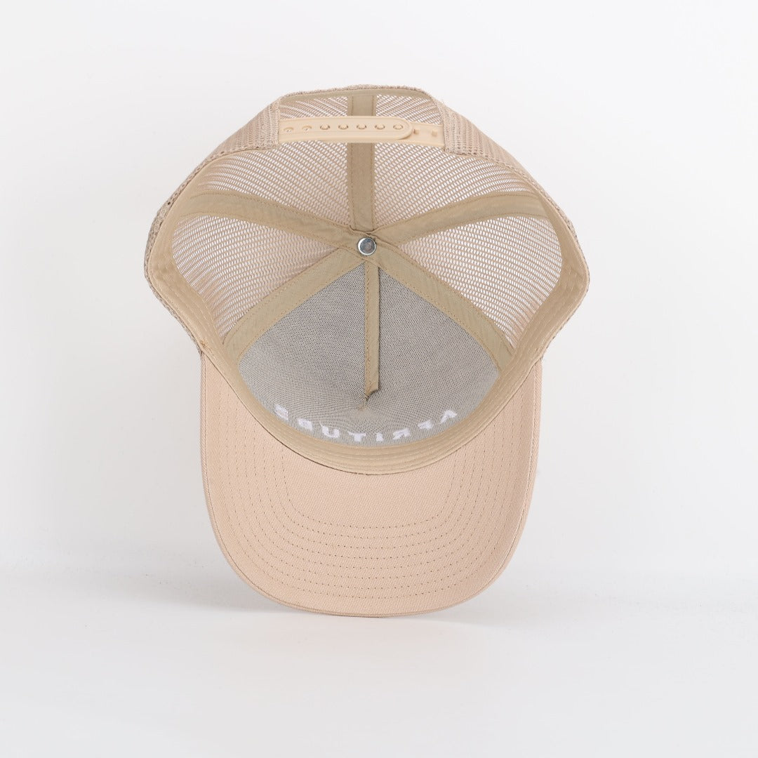 Afritude Monogram Trucker Hat Sand