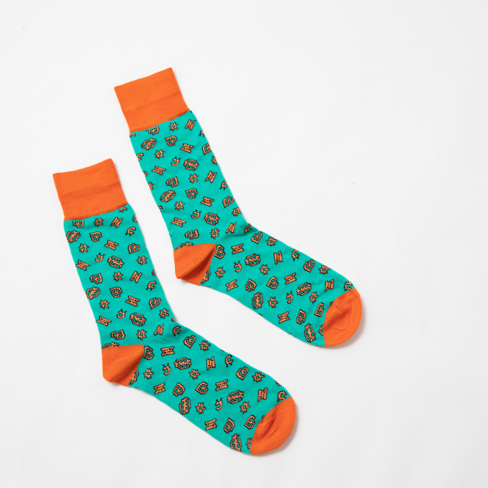 Adinkra symbols socks