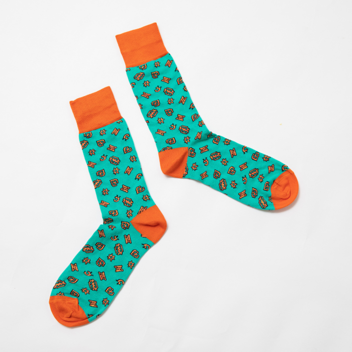 Adinkra symbol socks