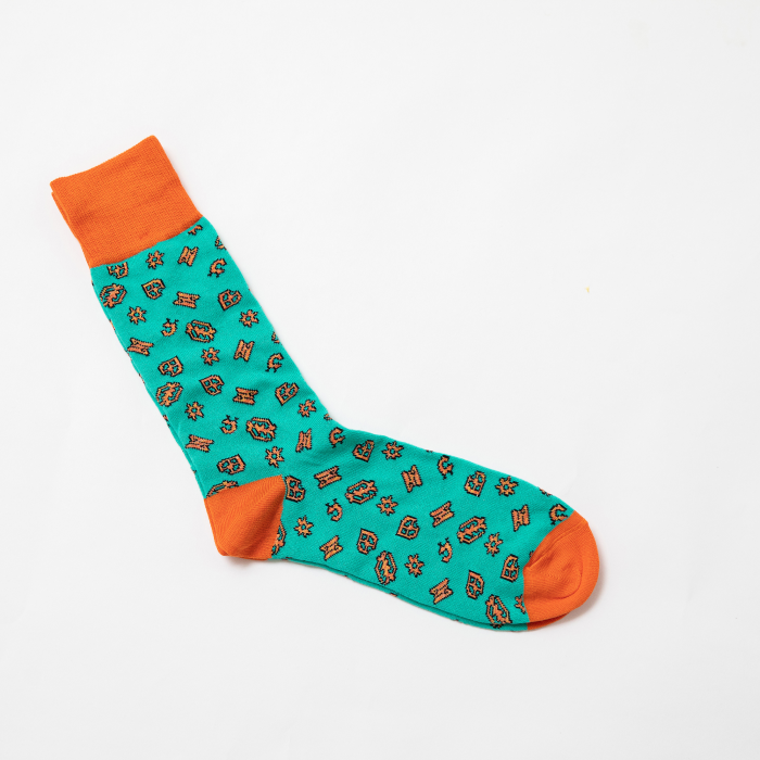 Adinkra symbols socks