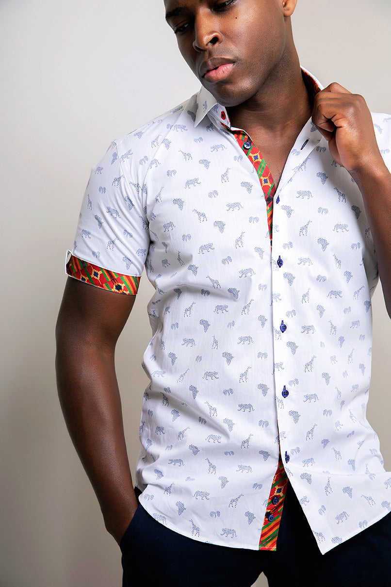 "AFRICA SPEAKS" SHORT SLEEVE SHIRT