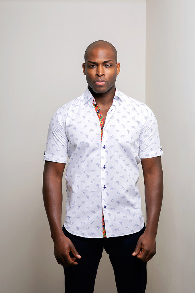 "AFRICA SPEAKS" SHORT SLEEVE SHIRT