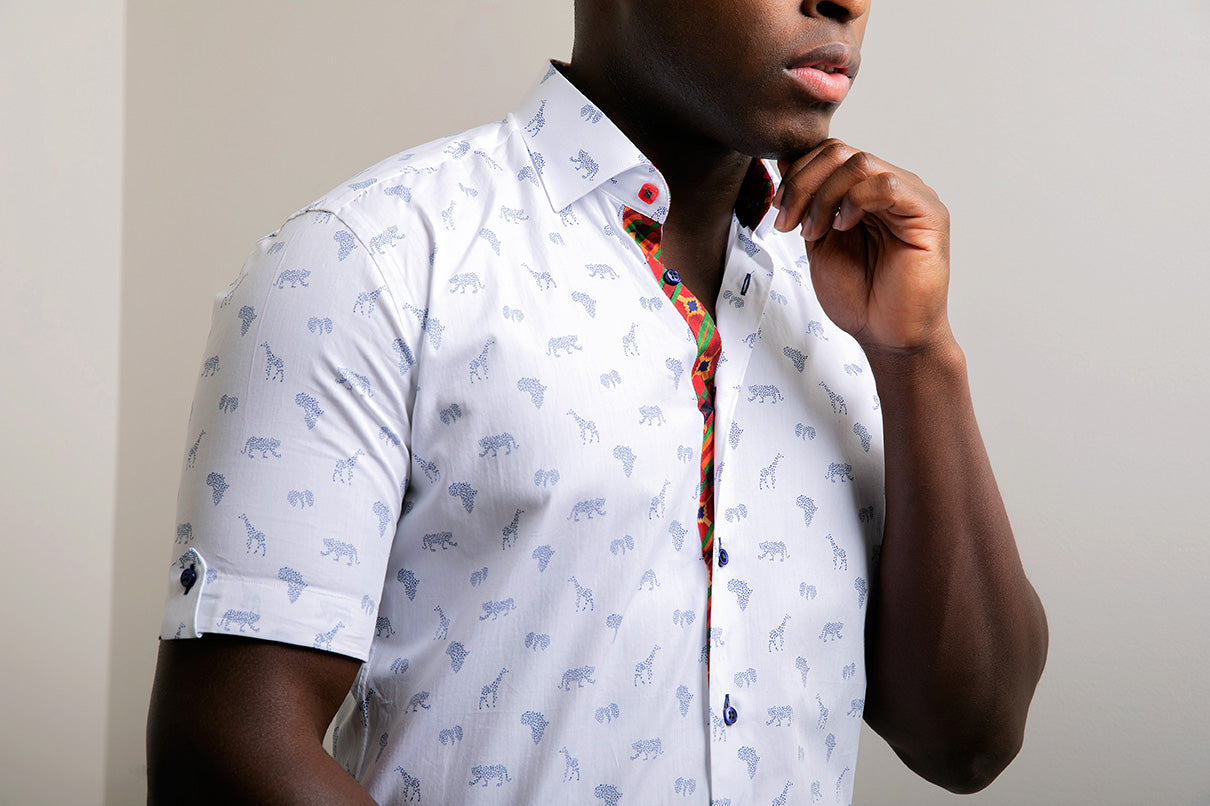 "AFRICA SPEAKS" SHORT SLEEVE SHIRT